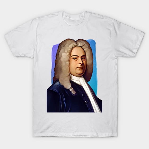 Baroque composer George Frideric Handel illustration T-Shirt by Litstoy 